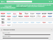 Tablet Screenshot of onlinemarkaboltok.hu